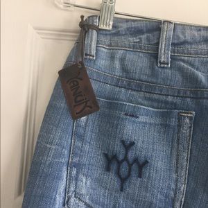 Distressed wide leg Yanuk 👖